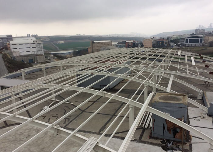 Çelik Konstruksiiyon Tonos Çatı